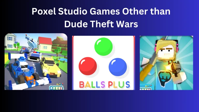 Games offered by Poxel Studio Other than Dude Theft Wars